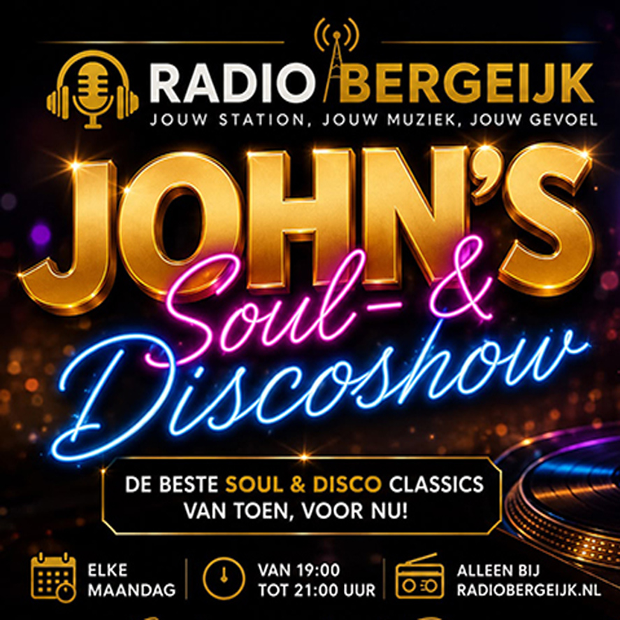 ma 14 sep 2026 - John's Soul & Disco Show - John van Beers