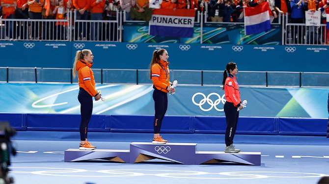 ​Wilhelmus op dubbele snelheid afgespeeld om recht te doen aan prestatie Femke Kok