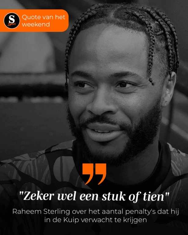 De Speld Sport Quote van het Weekend: Raheem Sterling over het aantal penalty’s dat hij in de Kuip verwacht te krijgen
