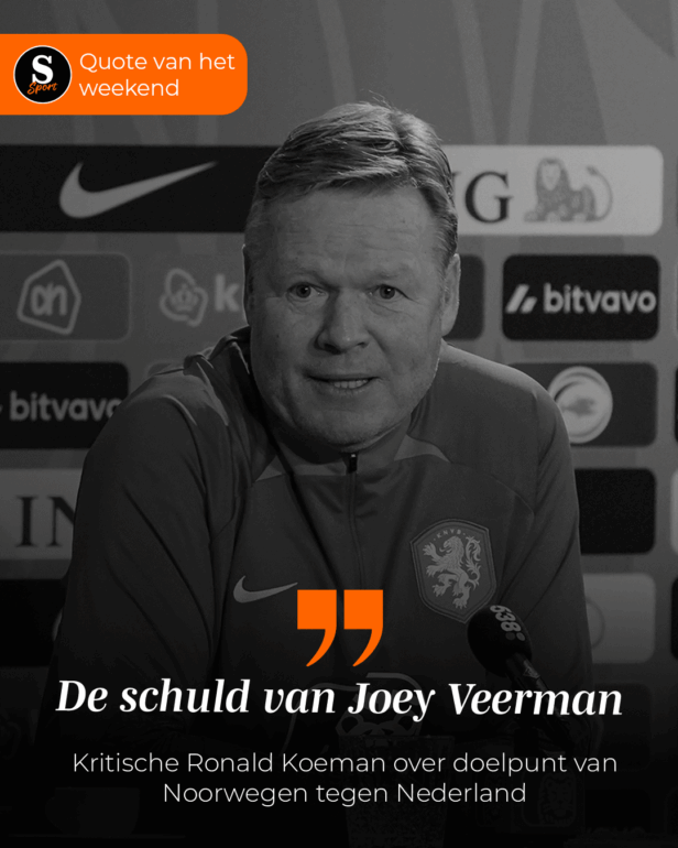 De Speld Sport Quote van het Weekend: Kritische Ronald Koeman over doelpunt van Noorwegen tegen Nederland