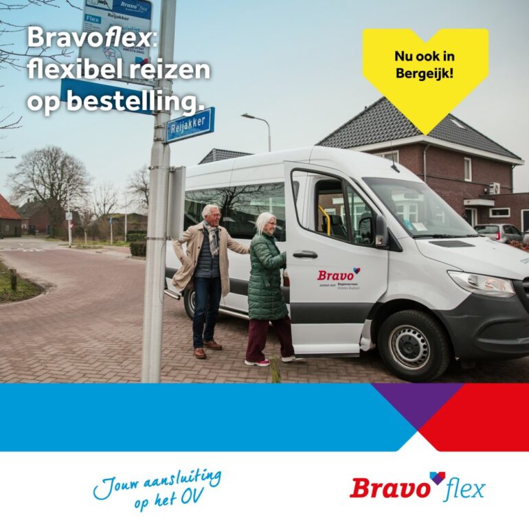 Bravoflex: flexibel vervoer op bestelling, ook in onze gemeente