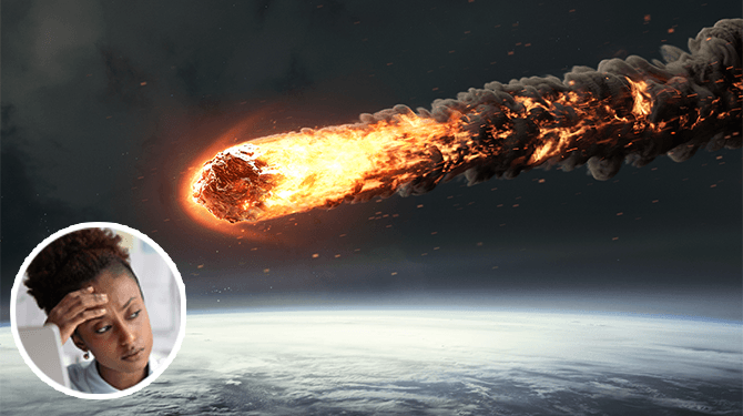 7 situaties waarin het net irritant is dat er een meteoriet door je dak schiet