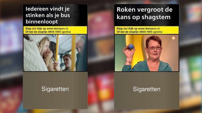 Sigarettenpakjes gaan nu ook waarschuwen voor de sociale gevolgen van roken