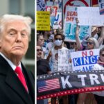 Trump stelt ‘No Kings’-demonstranten gerust: “Een koning heeft veel minder macht dan ik”