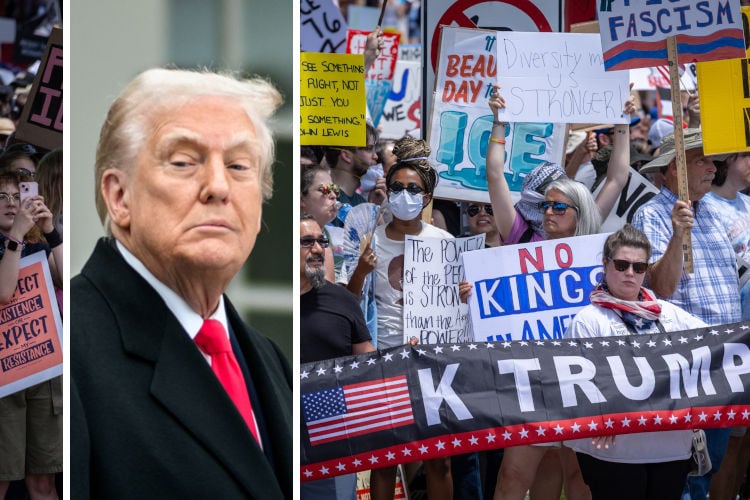 Trump stelt ‘No Kings’-demonstranten gerust: “Een koning heeft veel minder macht dan ik”