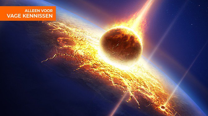 Nederland kwetsbaar bij inslag kilometersgrote meteoriet