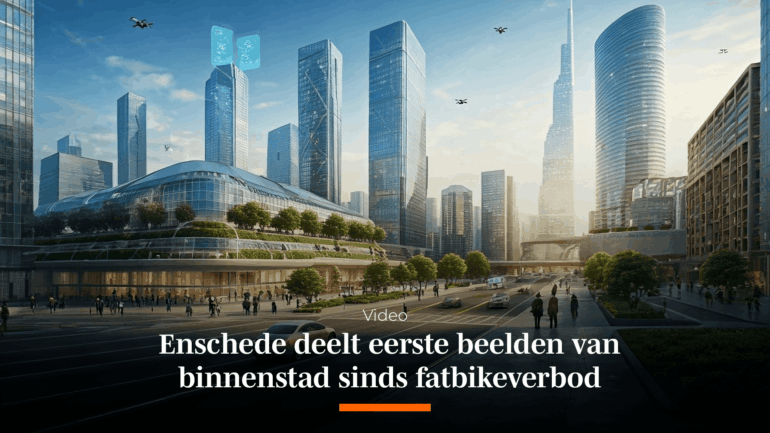 Video: Enschede deelt eerste beelden van binnenstad sinds fatbikeverbod