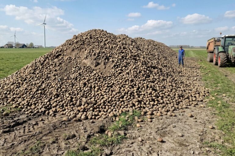 Kabinet ziet kansen in aardappeloverschot voor de woningcrisis: “Bio-afbreekbare huizen van aardappel zijn de toekomst”