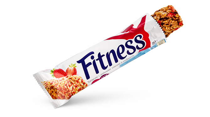 Reep vol suiker waarschijnlijk gezond omdat er stuk fruit op verpakking staat