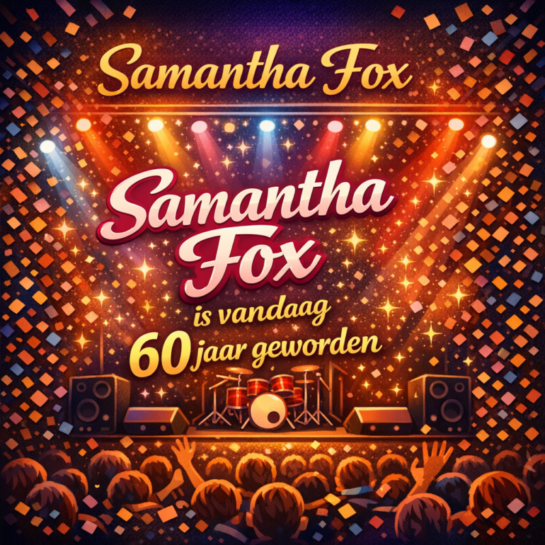 Samantha Fox is vandaag 60 jaar geworden