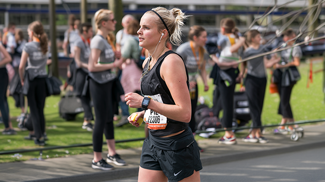 Wat wordt de nieuwe persoonlijkheid van sportieve Pien na het lopen van de marathon?