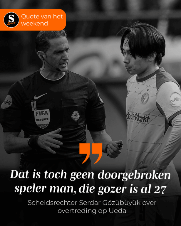 De Speld Sport Quote van het Weekend: Scheidsrechter Serdar Gözübüyük over overtreding op Ueda