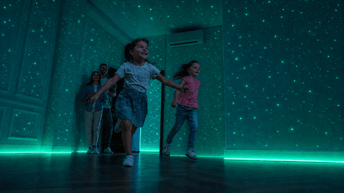 Familie Beuker gaat dit weekend glow-in-the-dark-pinksteren