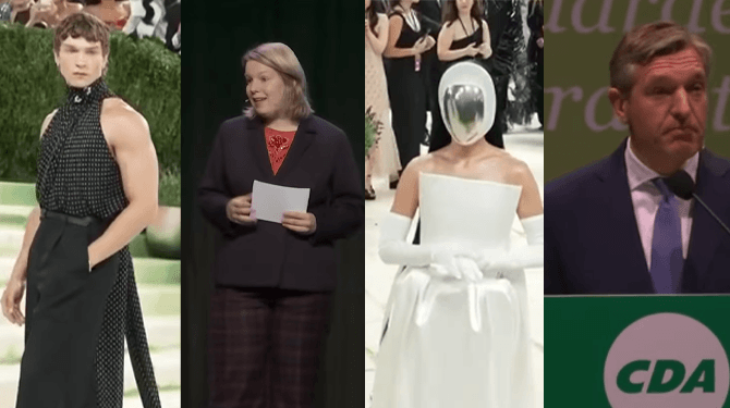 Is het een foto van het Met Gala of van een CDA-congres? Doe nu de test!