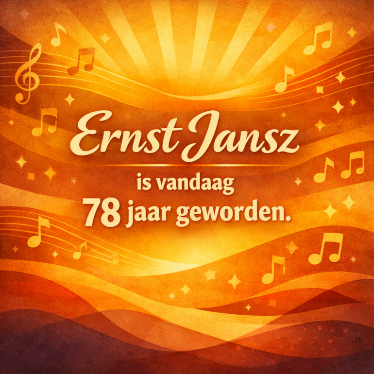 Vandaag viert Ernst Jansz zijn 78e verjaardag.