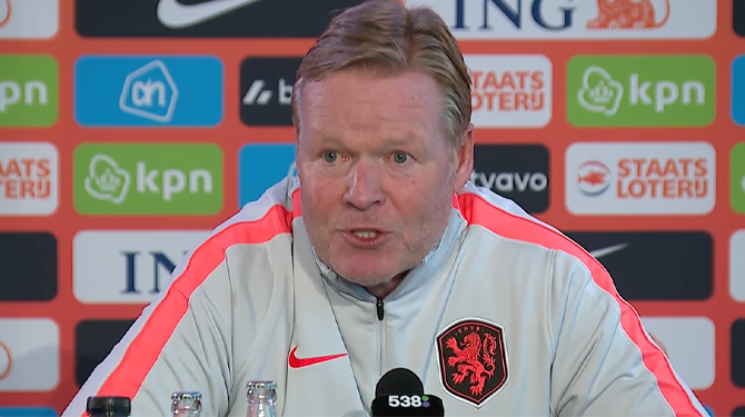 Koeman: ‘Je kiest ervoor om de eerste persoon enkelvoud thuis te laten’