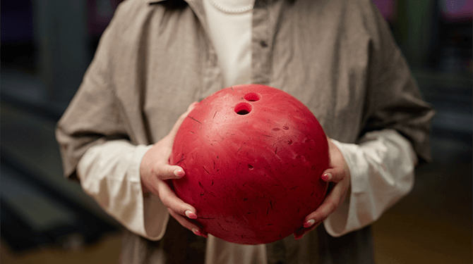 Vinted-bestelling verstuurd in bowlingbal