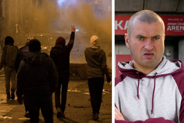 Eredivisiehooligans ontstemd over rellen in Parijs: “Dit heb met voetbal niks te maken”
