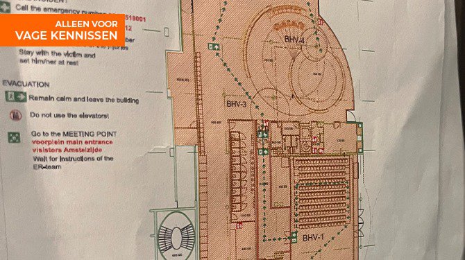 Evacuatieplan zo ingewikkeld mogelijk gemaakt om veilig te vluchten