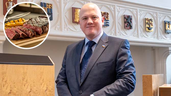 FvD-Statenlid wil onder het genot van een biefstukje best praten over vele declaraties