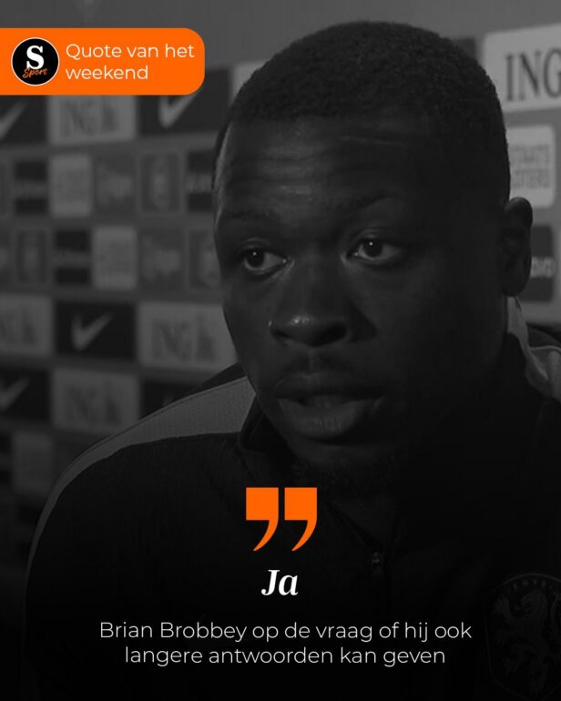 De Speld Sport Quote van het Weekend: Brian Brobbey op de vraag of hij ook langere antwoorden kan geven