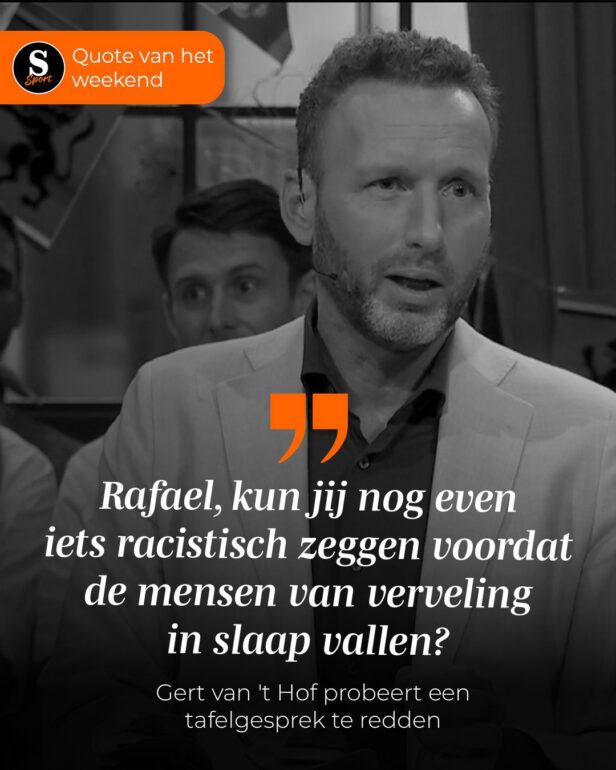 De Speld Sport Quote van het Weekend: Gert van ‘t Hof probeert een tafelgesprek te redden