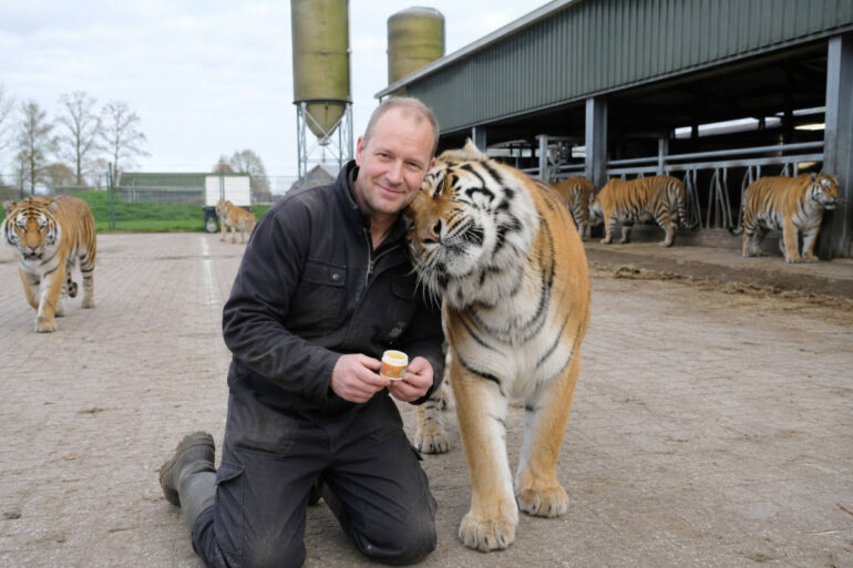 Tijgerboer Berend (45) was eerst melkveehouder, nu produceert hij eerlijke tijgerbalsem