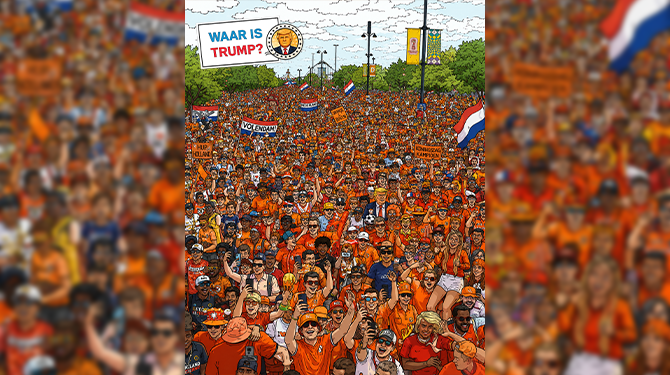 Makers ‘Waar is Wally?’ komen met speciale WK-editie: ‘Waar is Trump?’