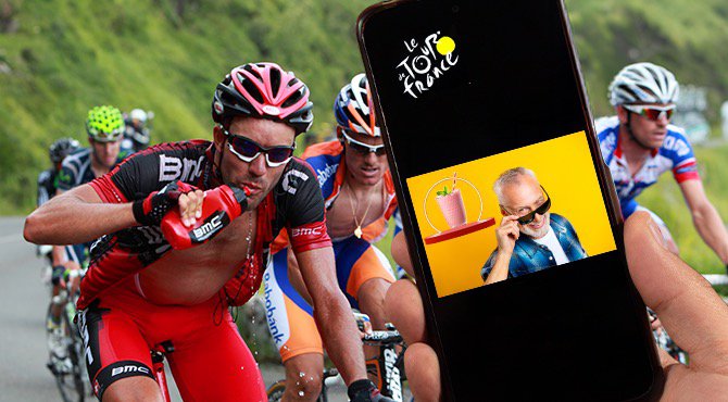 Tour gaat reclames tonen bij elke slok uit bidon