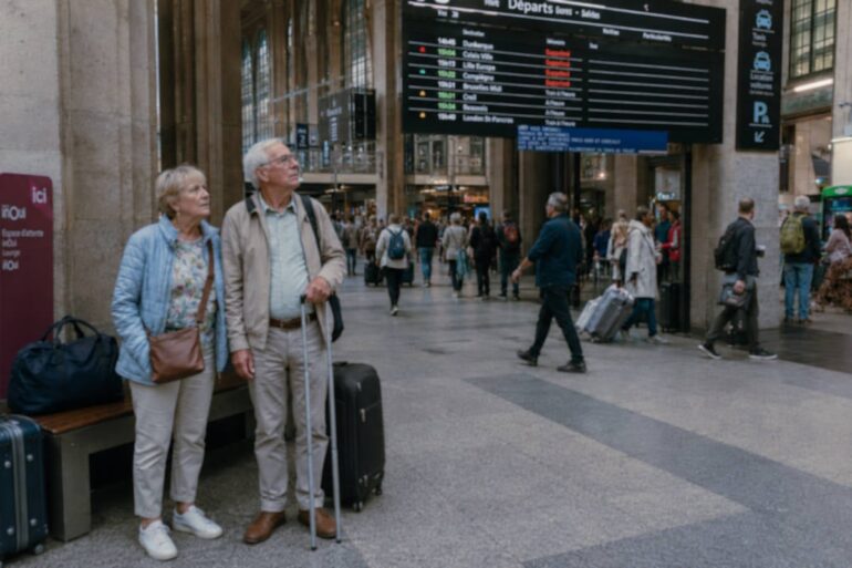 Stel uit Hoogeveen wacht al vijf dagen op Gare du Nord op de trein naar Supprimé