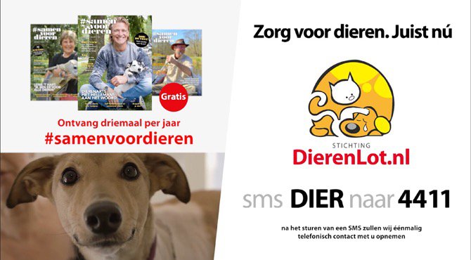 Reclame Stichting DierenLot krijgt halverwege een drinkpauze