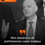 De Speld Sport Quote van het Weekend: Gianni Infantino is niet onder de indruk van Belgische woede