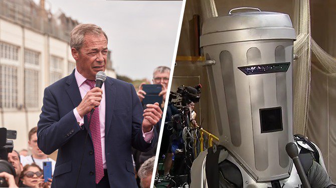 Farage gekozen als nieuwe vuilnisbak