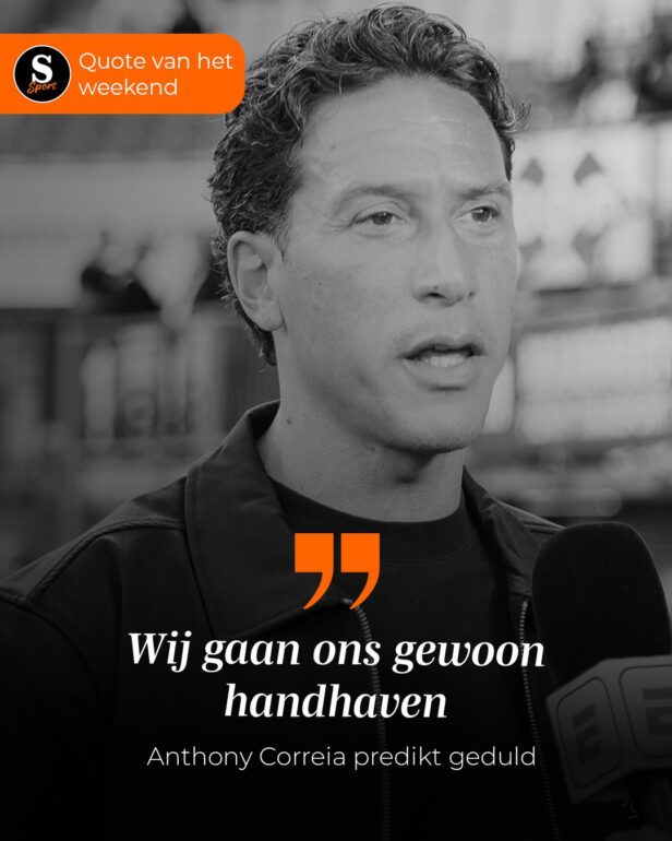 De Speld Sport Quote van het Weekend: Anthony Correia predikt geduld