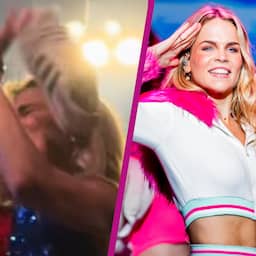 K3-zangeres Klaasje Meijer krijgt schoen tegen haar hoofd tijdens optreden