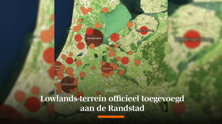Lowlands-terrein officieel toegevoegd aan de Randstad
