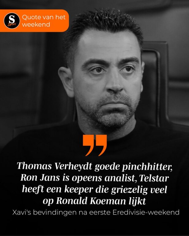 De Speld Sport Quote van het Weekend: Xavi’s bevindingen na eerste Eredivisie-weekend