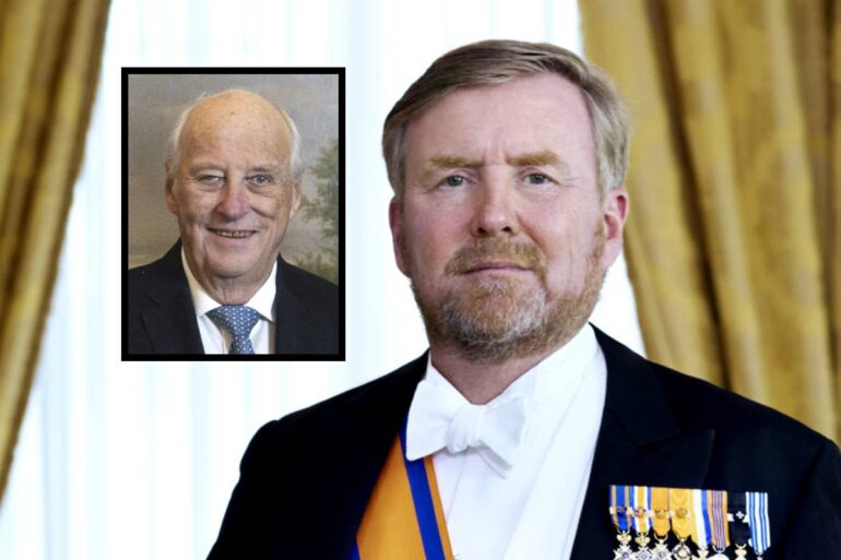 Willem-Alexander bedroefd om overlijden koning Harald: “Nooit meer gezellig kaartavondje”