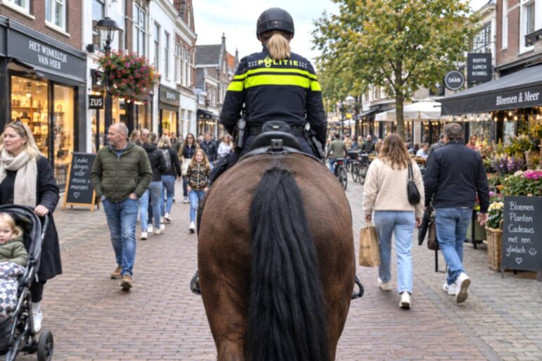 Politiepaarden krijgen achteruitrijcamera