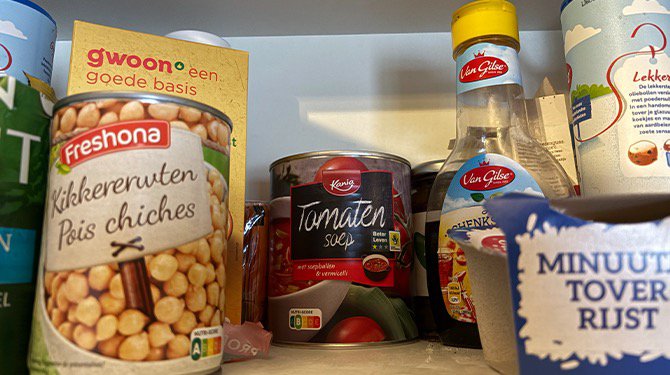​Oud blik soep achterin kastje gepromoveerd tot noodpakket